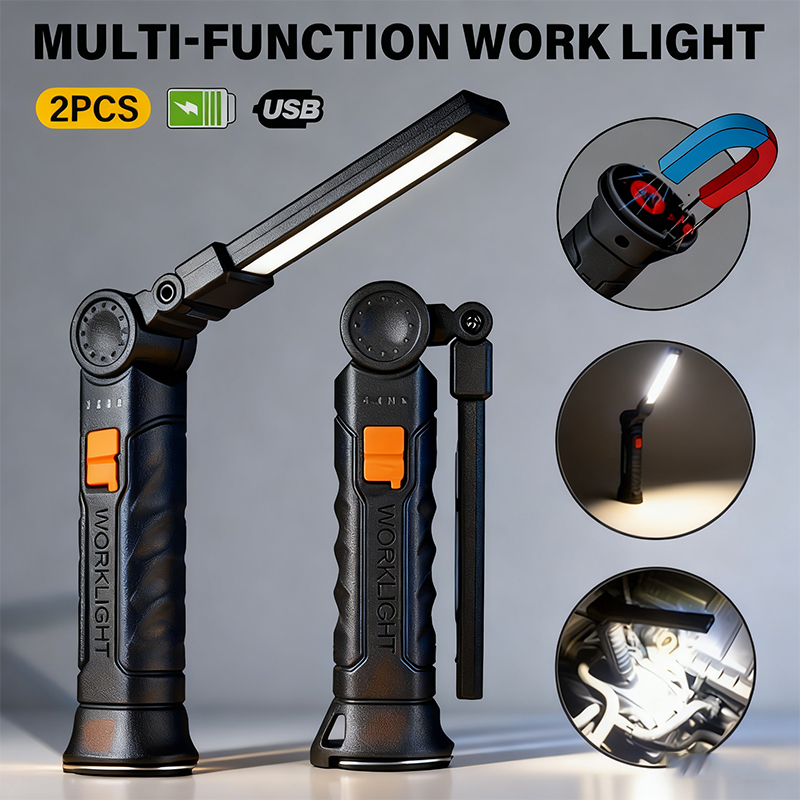 Outdoor Power Usb - 휴대용 COB LED 손전등 USB 충전식