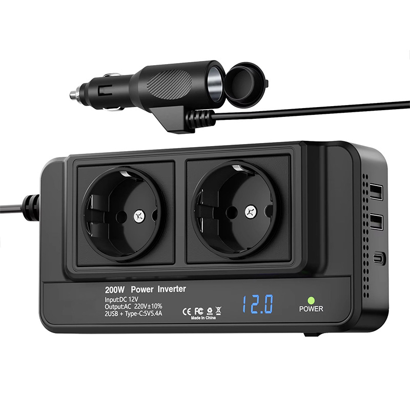 Outdoor Power Adapter Usb C - 200W 차량용 인버터 차량 소켓 어댑터