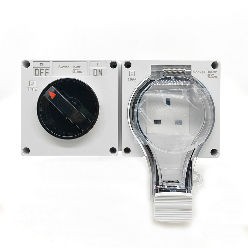 Power Switch Outdoor - IP66 방수 벽 스위치 소켓 전원