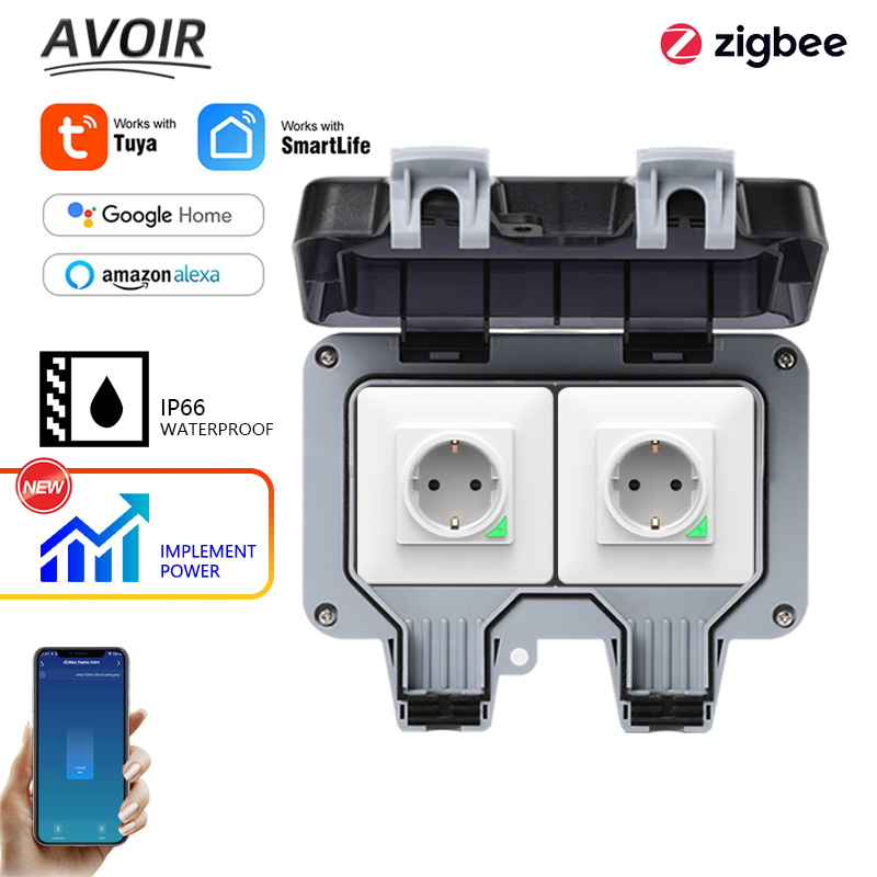 Outdoor Power Usa - Avoir Tuya Zigbee 전기 소켓 IP66