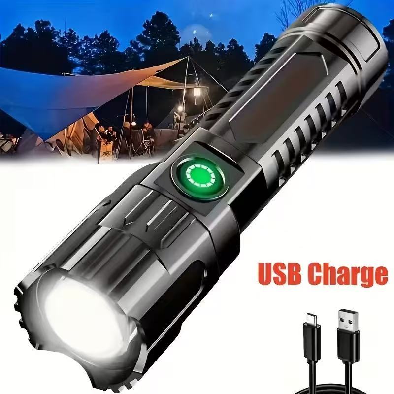 Outdoor Power Usb - 새로운 고출력 LED 손전등 USB 충전식