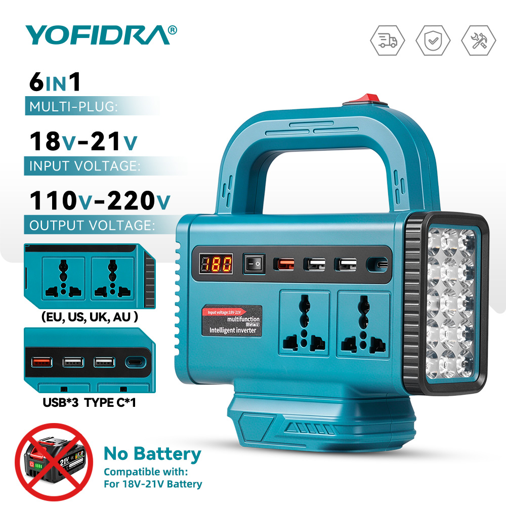 Outdoor Power Adapter Usb C - 요피드라 220V 휴대용 파워 인버터 야외