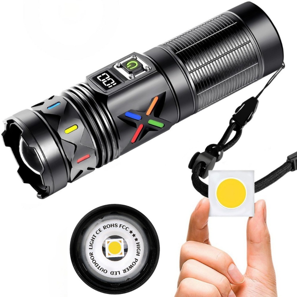 Outdoor Power Usb - 고출력 LED 손전등 텔레스코픽 줌 USB