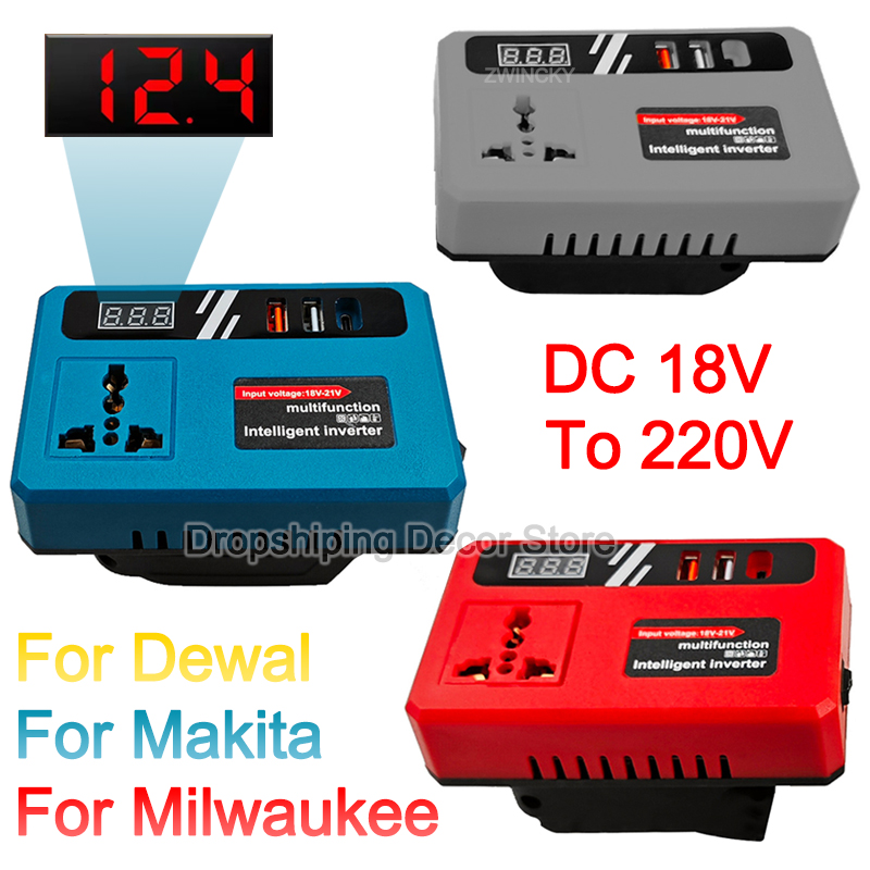 파워 인버터 DC 18V ~ 220V 인버터 어댑터 M - Outdoor Power Usa 리뷰 및 가격