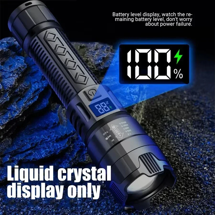 고강도 파워 LED 손전등 전술 플래시 라이트 토치 울 - Outdoor Power Usb 리뷰 및 가격