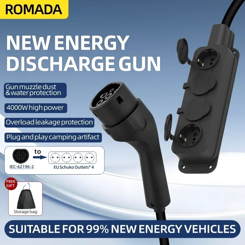 휴대용 16A 4KW 전기차 EV 충전기 V2L 케이블 - Outdoor Power Usa 리뷰 및 가격