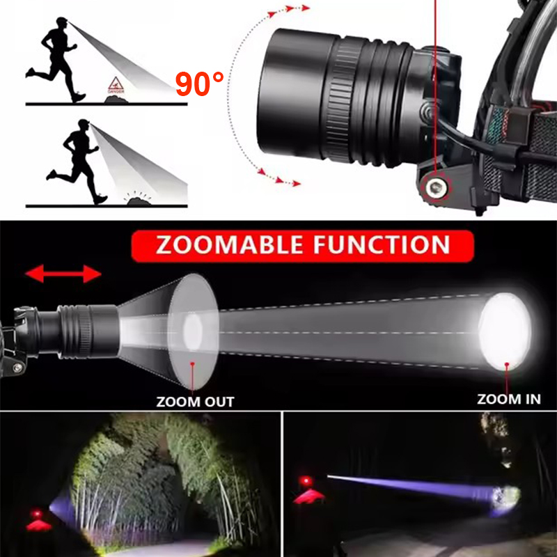 알루미늄 합금 강력한 헤드라이트 LED 헤드 라이트 3 - Outdoor Power Head 리뷰 및 가격