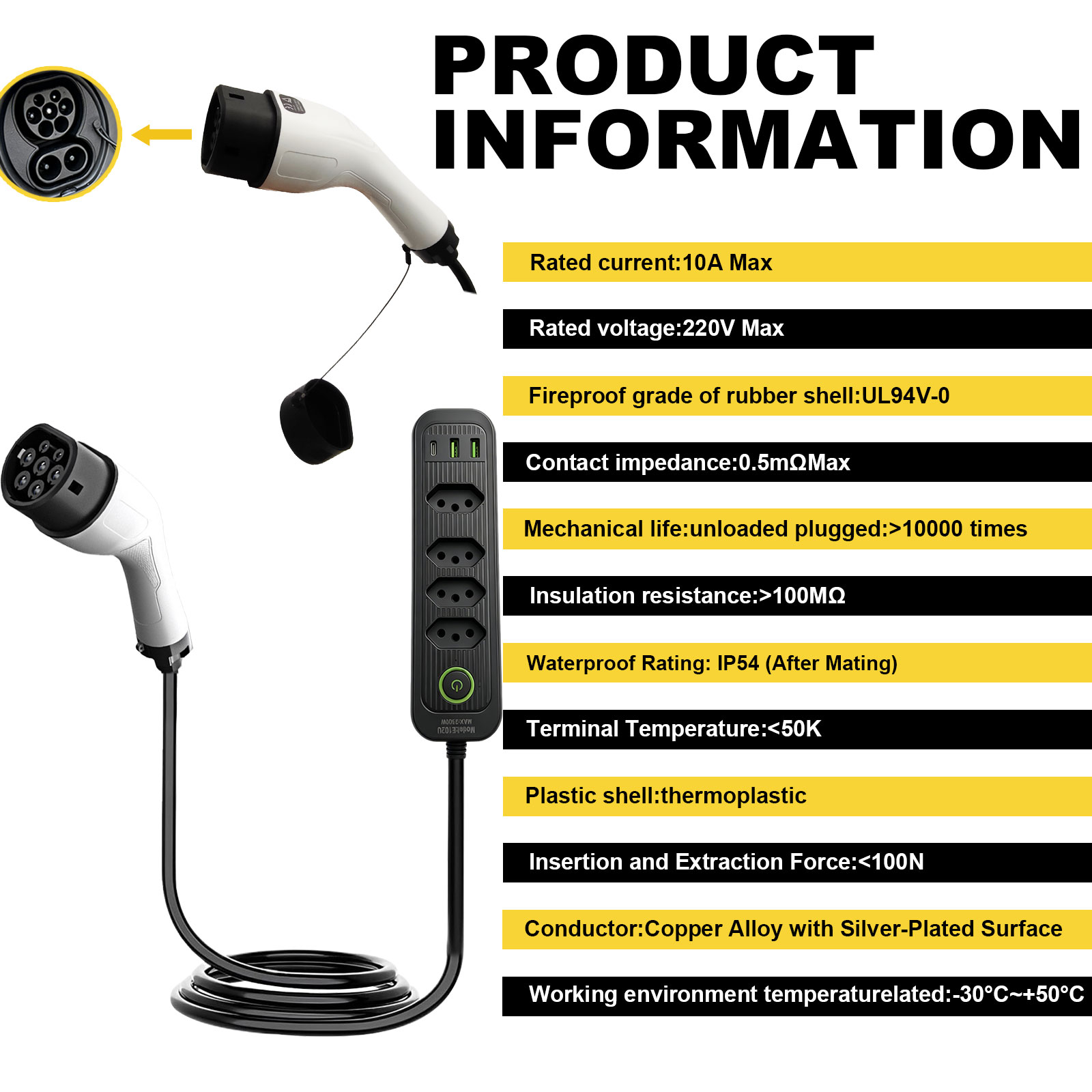 타입2 V2L 방전 어댑터 16A 브라질 소켓 EV - - Outdoor Power Usa 리뷰 및 가격