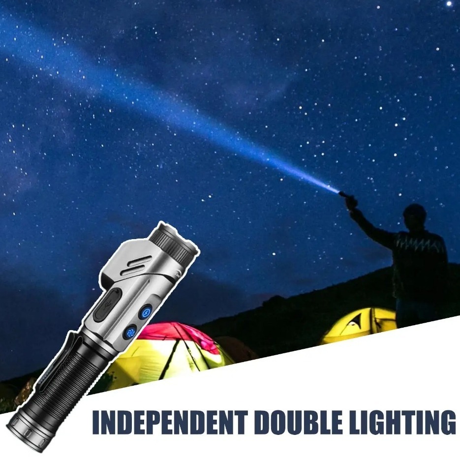 강력한 미니 LED 손전등 90 ° 회전식 USB 충전 - Outdoor Power Usb 리뷰 및 가격