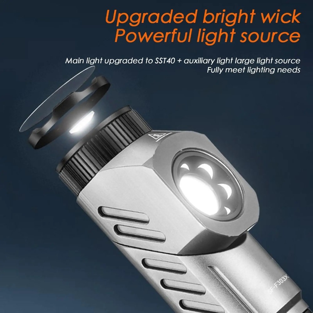 강력한 미니 LED 손전등 90 ° 회전식 USB 충전 - Outdoor Power Usb 리뷰 및 가격