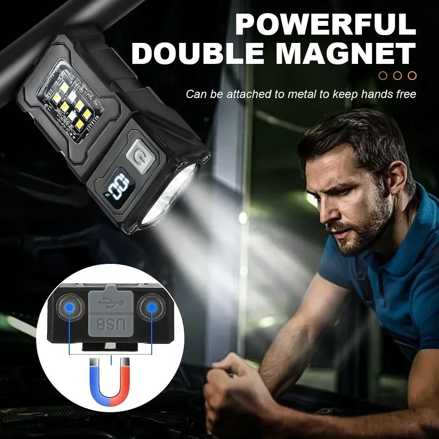 미니 USB 충전식 LED 손전등 테일 마그넷 COB  - Outdoor Power Usb 리뷰 및 가격