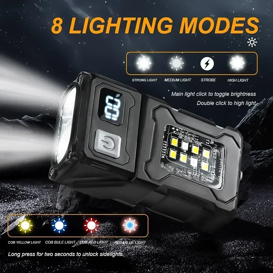 미니 USB 충전식 LED 손전등 테일 마그넷 COB  - Outdoor Power Usb 리뷰 및 가격