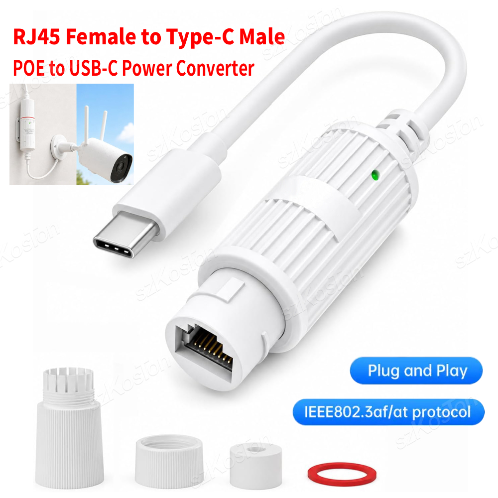 POE-USB-C 전원 변환기 RJ45 암-타입-C 수 - Outdoor Power Adapter Usb C 리뷰 및 가격