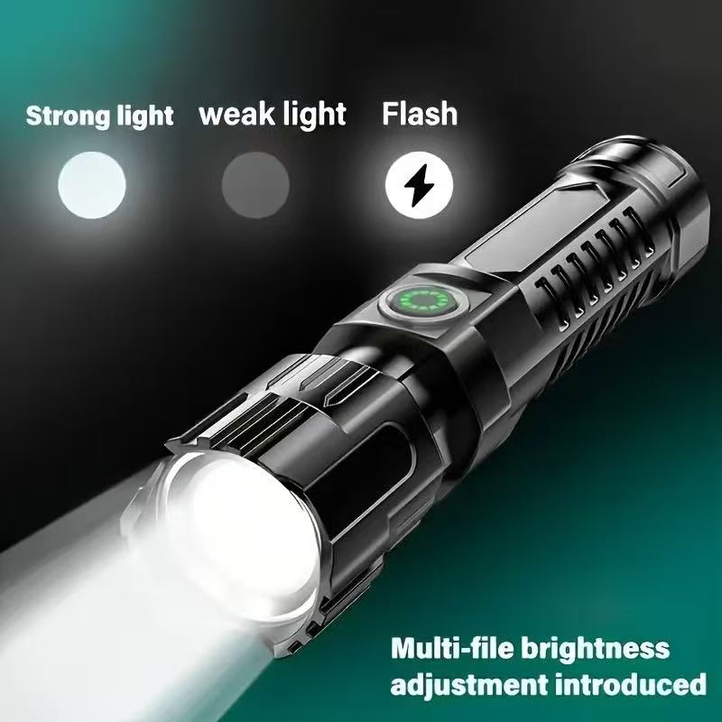새로운 고출력 LED 손전등 USB 충전식 토치 내장  - Outdoor Power Usb 리뷰 및 가격