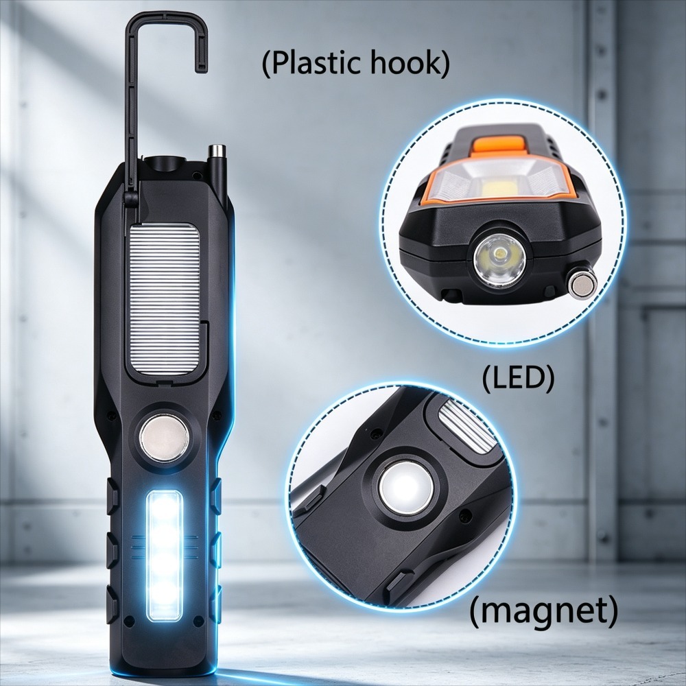 새로운 LED 작업등 내장 배터리 USB 충전식 자석  - Outdoor Power Usb 리뷰 및 가격