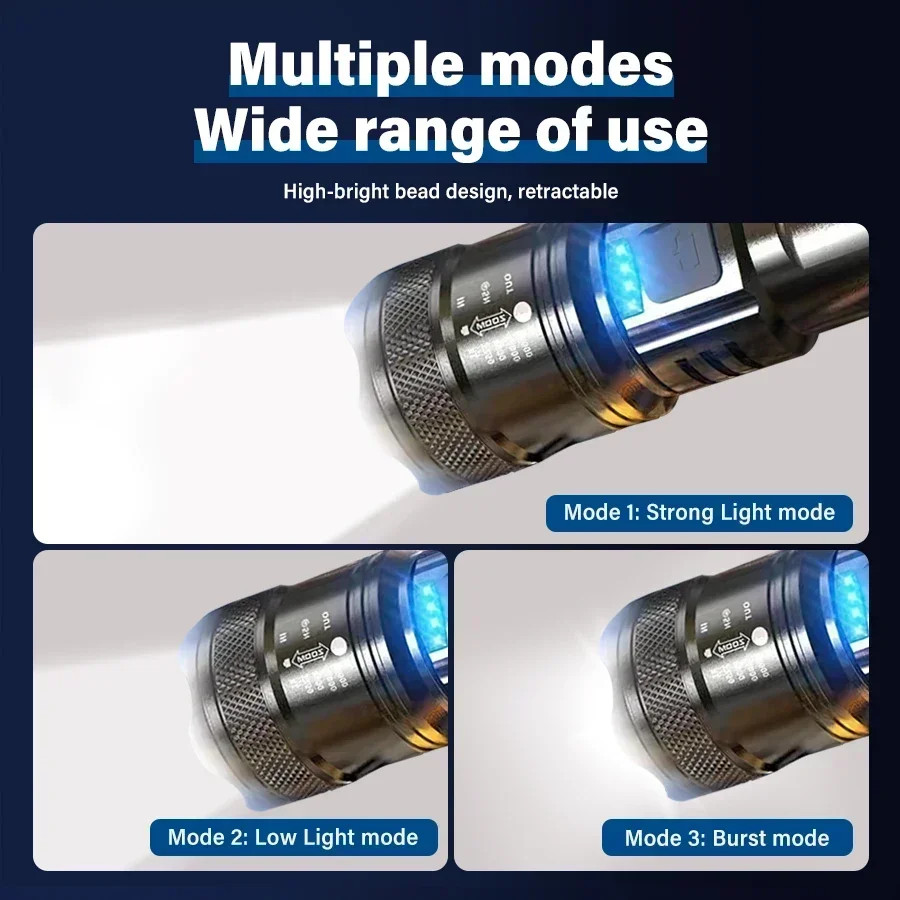 전술용 LED 손전등 2000LM USB 충전식 방수  - Outdoor Power Usb 리뷰 및 가격