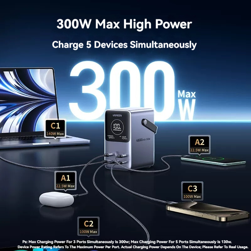 UGREEN 휴대용 파워뱅크 스테이션 PB770 300 - Outdoor Power Adapter Usb C 리뷰 및 가격