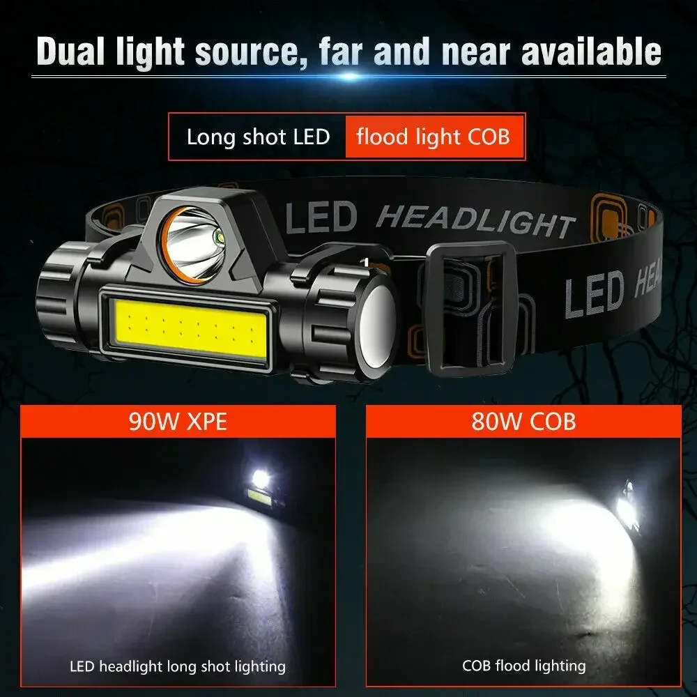 충전식 COB LED USB 헤드램프 강력한 자석식 헤 - Outdoor Power Head 리뷰 및 가격
