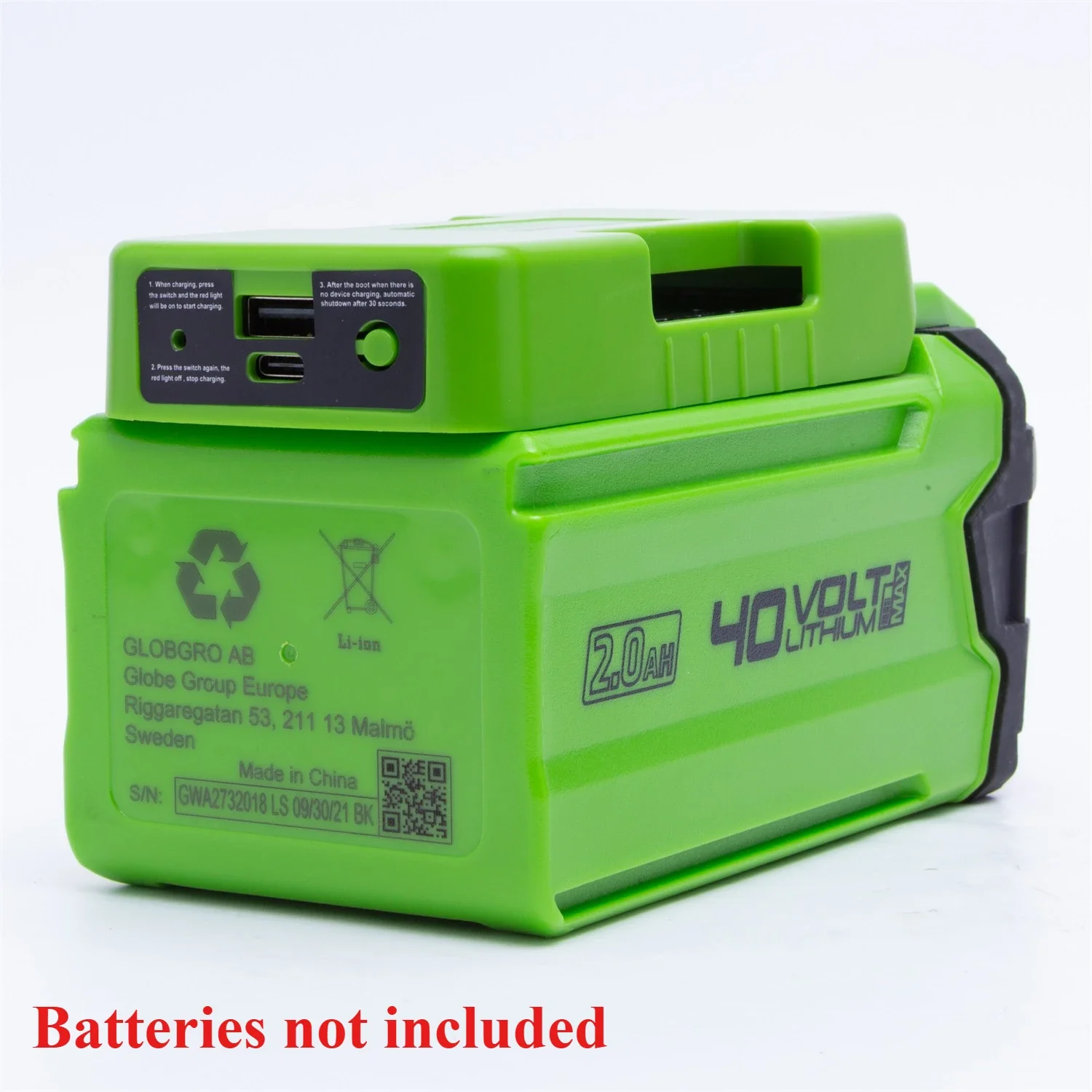 GREENWORKS 40V G-max 리튬 이온 배터리 - Outdoor Power Adapter Usb C 리뷰 및 가격