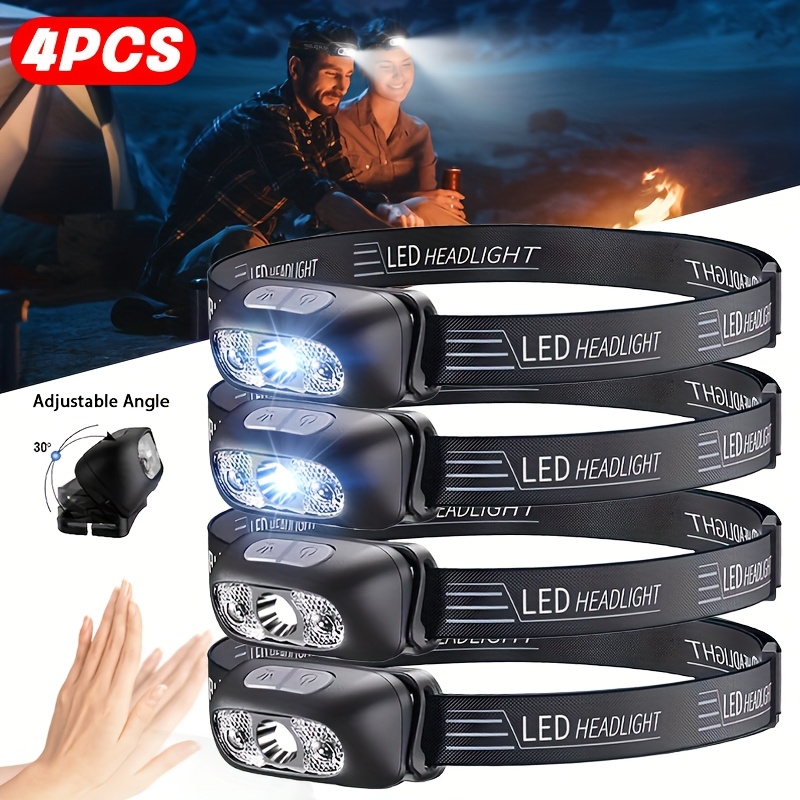 강력한 센서 조절식 LED 헤드 플래시 라이트 USB  - Outdoor Power Head 리뷰 및 가격