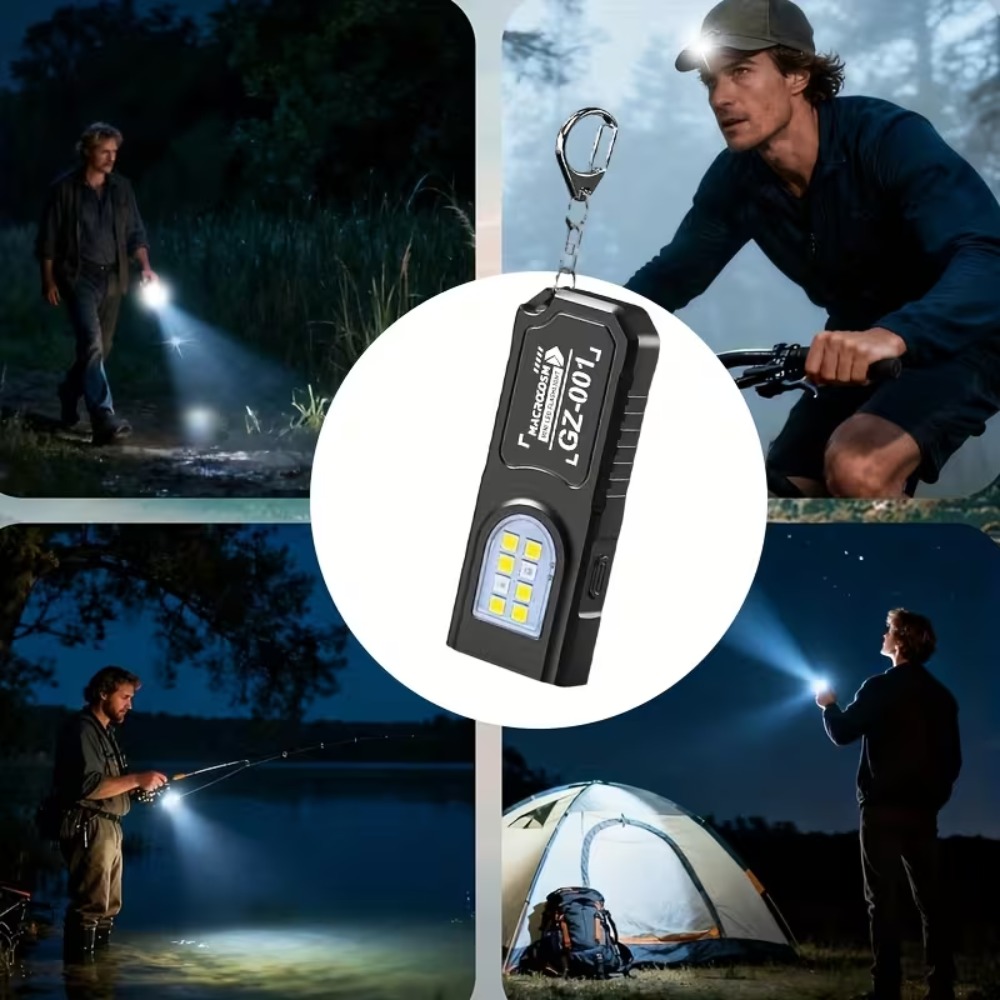 미니 COB LED 키체인 손전등 USB 충전식 토치  - Outdoor Power Usb 리뷰 및 가격